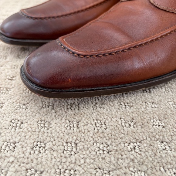 Donald J Pliner Italian Leather Penny Loafers Men‎ US 9.5M Brown Made in Italy main image 16
